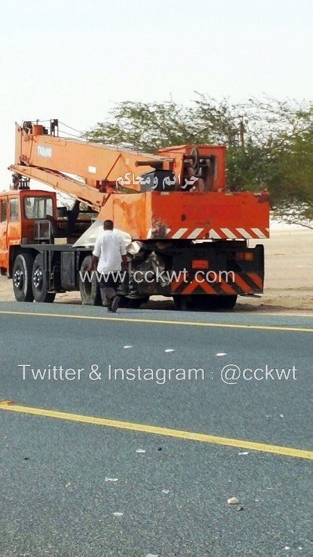 الشاحنة المشتركة في الحادث