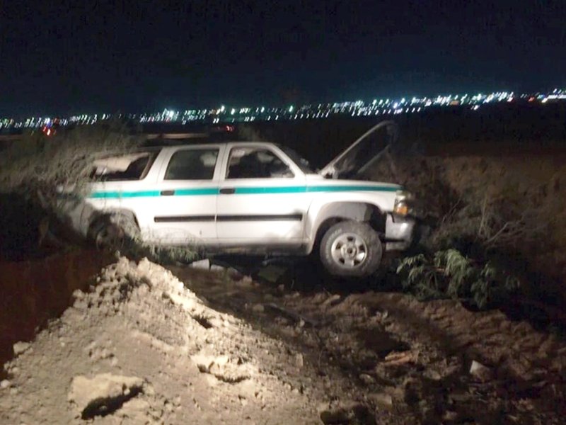 مركبة المصابين بعد الحادث