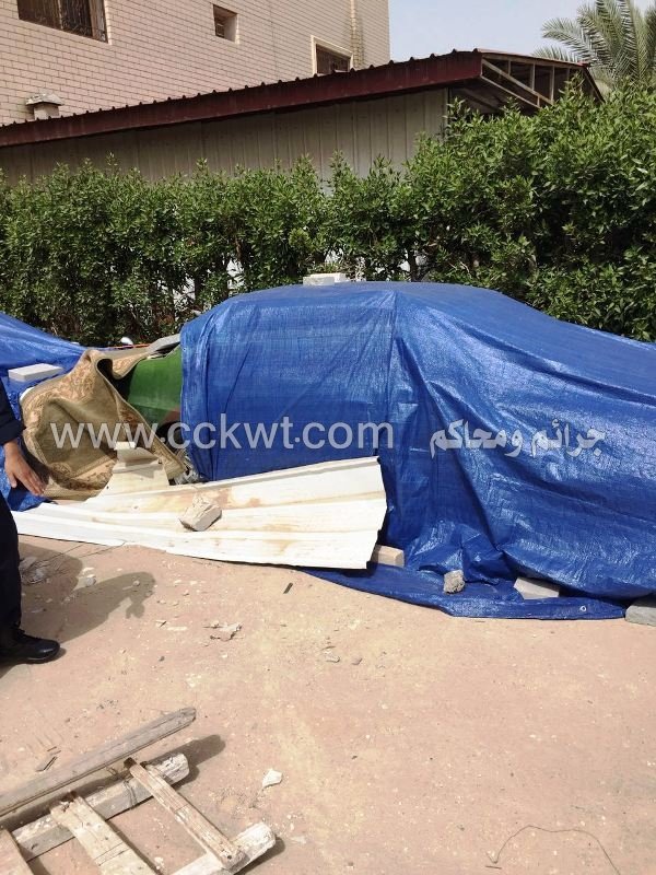 مستهتر وضع غطاء على مركبته ظنا أنه سيفلت