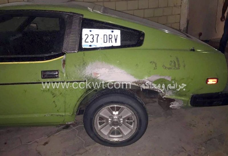 إحدى المركبات المضبوطة