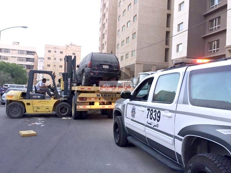 رفع مركبة مخالفة