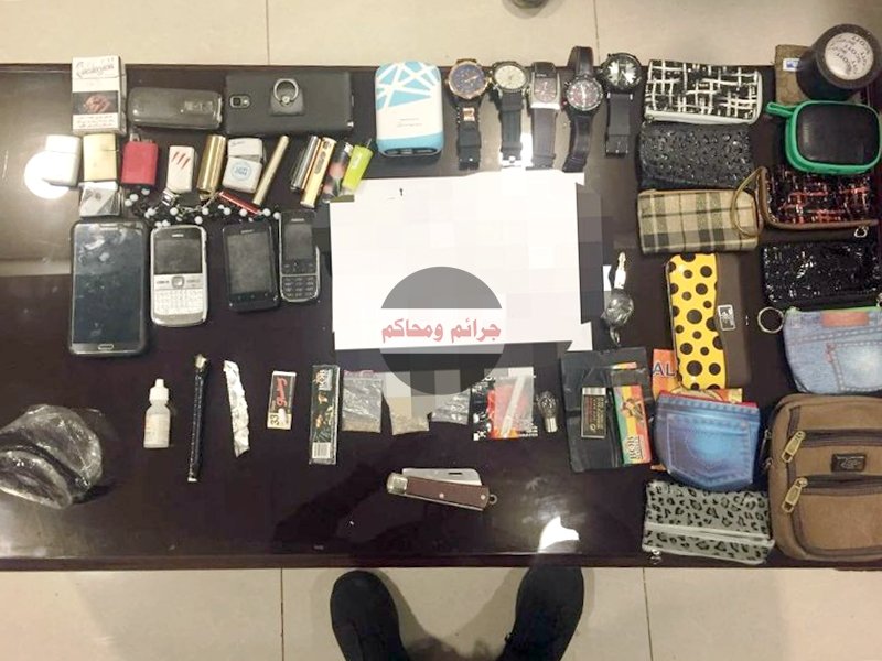 مواد مخدرة متنوعة وأدوات تعاطي ضبطت بحوزة متعاطين