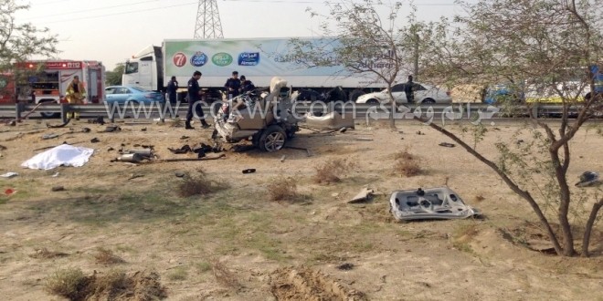 وفاة 3 مواطنات بحادث مروع على طريق الملك فهد