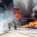 حريق هائل يداهم مصنع إسفنج في ميناء عبدالله