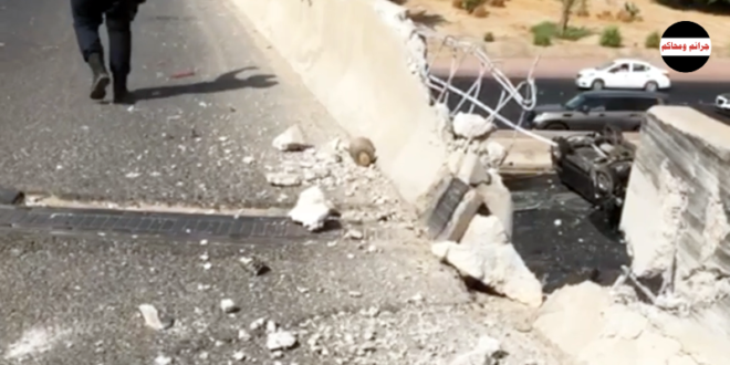 سقوط مركبة من جسر طريق الرياض يصيب مواطنا وروسية